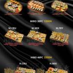 Menu IKURA SUSHI Marrakech June 2023 594120-952400